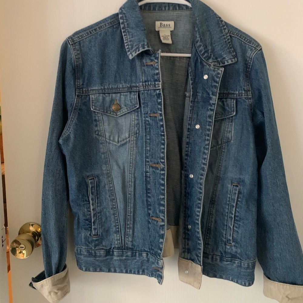 G. H. Bass & Co Jean jacket with corduroy detailing